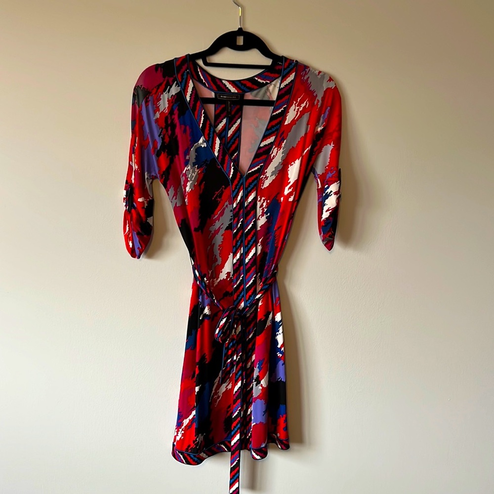 BCBG MIDI Pattern Dress Size XS